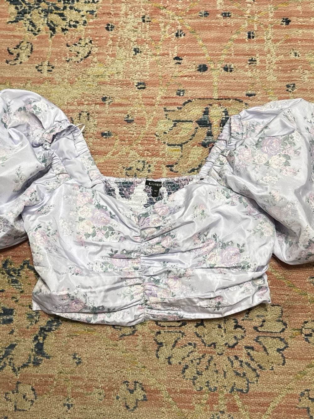 Express Puff Sleeve Crop Top
